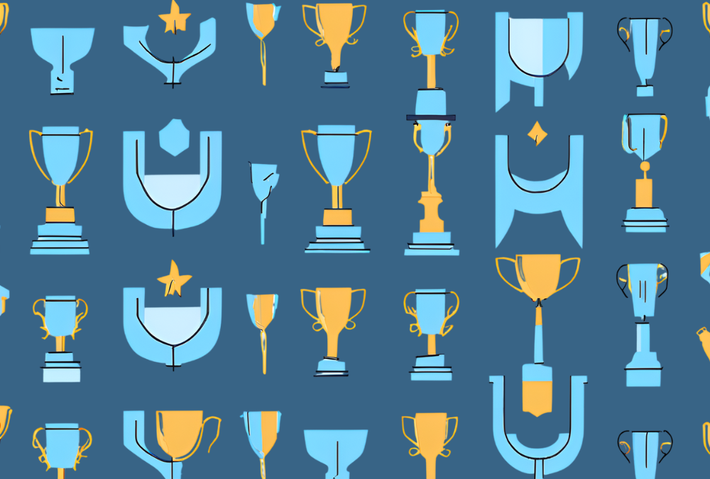 Blue trophies